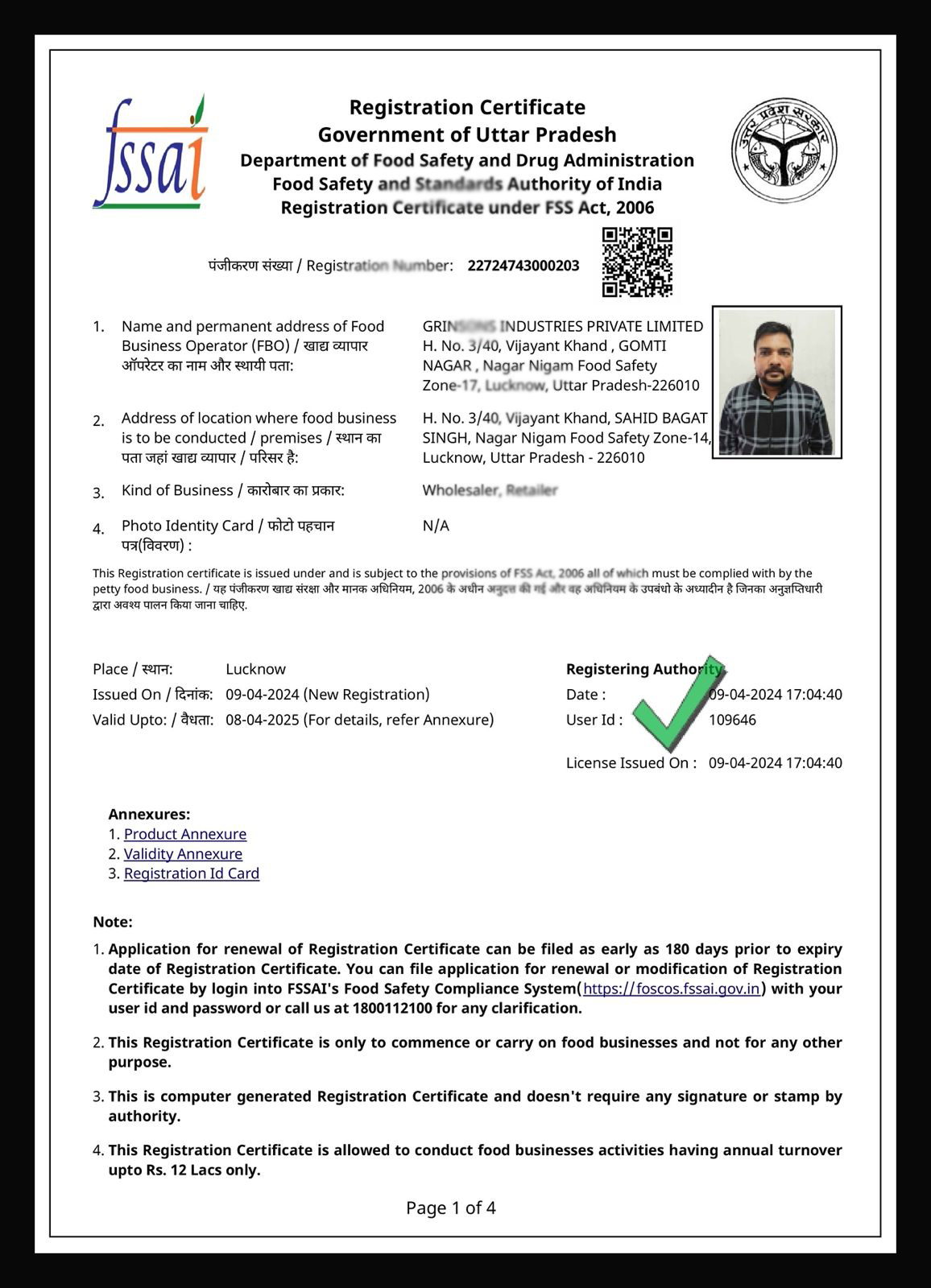Grinonce Industries Pvt. Ltd